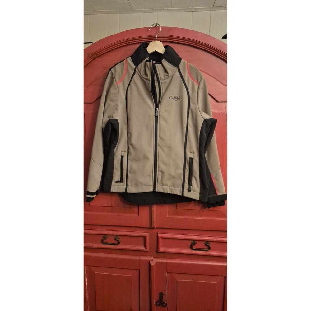 Cruel Girl  XL Jacket  Windbreaker Fully Lined Embroidered Warm Tan Black EUC